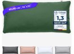 Kissenbezug WOLKENFELD "Mikrofaser Kissenbezug - Allergiker Kopfkissenbezug - unfassbar weich", grün (waldgrün), B:40cm L:80cm, Microfaser, Obermaterial: 100% Polyester, Kissenbezüge, Kissenbezug, Größe 80x80, 40x80 und 70x90 cm; versteckter Reißverschluss