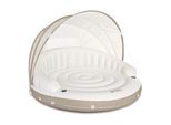 INTEX 58292EU - Badeinsel - Canopy Island (199x150cm) mit abnehmbarem Sonnenschutz, 2 Getränkehalter