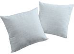 Dekokissen WIRTH "Berwick" Gr. 1, blau, B:40cm L:40cm, Obermaterial: 85% Polyester, 15% Baumwolle, Dekokissen_Sitzkissen_Kissenhüllen, Dekokissen
