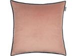Dekokissen "Corner" Gr. 1, rosa (pink, rosa, roségoldfarben, unifarben), B:45cm L:45cm, Obermaterial: 100% Polyester, Dekokissen_Sitzkissen_Kissenhüllen, Dekokissen