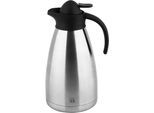 Isolierkanne CS KOCH-SYSTEME "Cottbus", grau (schwarz, edelstahlfarben), 1,5 l, Edelstahl, Kannen, Isolierkanne, Einhandbedienung