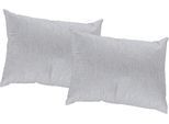 Dekokissen WIRTH "Torbole" Gr. 2, grau (grau, meliert), B:40cm L:60cm, Obermaterial: 90% Polyester, 10% Baumwolle, Dekokissen_Sitzkissen_Kissenhüllen, Dekokissen