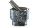 Mörser ZELLER PRESENT, grau (anthrazit), H:10cm Ø:12cm, Granit, Mörser, Mörser, Granit