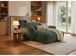 Chaiselongue TRENDMANUFAKTUR "Be Fluffy, mit Rundumbezug, Loveseat mit moderner breiter Kedernaht", grün (forest grün), B:182cm H:87cm T:184cm, 100% Polyester, Sofas, Chaiselongue, mit softem Sitzkomfort, in hochwertigem Breitcord mit weicher Haptik