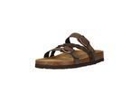 Sandale NOU "Priego", Damen, Gr. 36, grau, Lederimitat, Schuhe Sandale, atmungsaktiv