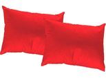 Dekokissen WIRTH "Umea" Gr. 2, rot (rot, unifarben), B:50cm L:50cm, Obermaterial: 100% Polyester, Dekokissen_Sitzkissen_Kissenhüllen