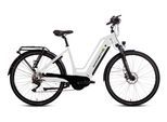 E-Bike SAXONETTE "Deluxe Sport TRAPEZ" Gr. 50, creamy weiß, schwarz, Elektrofahrräder, 50cm, 28 Zoll (71,12cm), (mit integr. Akku), Elektrofahrrad für Alltag und Einkauf