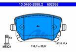 ATE Bremsensatz, Scheibenbremse sg00000d2c Hinterachse belüftet 314mm 25mm für SEAT Skoda VAG