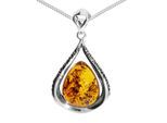 Kette mit Anhänger OSTSEE-SCHMUCK "Ostsee-Schmuck Kette mit Anhänger Nicoletta" Gr. 45, silber, Halsketten, Damen, 45cm, Silber 925 (Sterlingsilber), L: 42