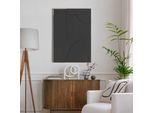 Wandbild REINDERS "Saturn - charcoal", schwarz (farbe bild(er): schwarz), B:70cm H:100cm T:3cm, Holzwerkstoff, Bilder