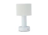 PR Home , Metall, Textil , 24 cm , Beleuchtung, Innenleuchten, Tischlampen, Tischlampen ohne Kabel