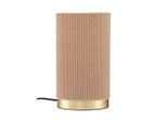 PR Home , Beige , Metall, Textil , 25 cm , Beleuchtung, Innenleuchten, Tischlampen, Tischlampen