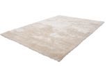 Hochflor-Teppich OBSESSION "My Curacao 490", beige (elfenbeinfarben), B:60cm H:35mm L:110cm, Mikropolyester, Teppiche, Uni-Farben, sehr weicher Kuschelflor, handgetuftet