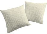 Dekokissen WIRTH "Telfort" Gr. 2, grau (grau, gemustert), B:50cm L:50cm, Obermaterial: 100% Polyester, Dekokissen_Sitzkissen_Kissenhüllen