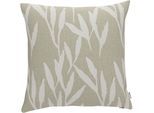 Dekokissen NEUTEX FOR YOU "Arosa-ECO" Gr. 1, beige (leinen, geblümt), B:38cm L:38cm, Bezug: 53% Polyester, 44% Baumwolle, 3% sonstige Fasern, Dekokissen_Sitzkissen_Kissenhüllen, ohne Füllung