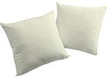 Dekokissen WIRTH "Berwick" Gr. 2, grau, B:50cm L:50cm, Obermaterial: 85% Polyester, 15% Baumwolle, Dekokissen_Sitzkissen_Kissenhüllen