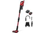 EINHELL Akku-Stielstaubsauger "TE-SV 18 Li-FLX (1x 4,0 Ah)", rot, schwarz, B:61,5cm H:11cm T:15,5cm, Akkusauger, inkl. Akku und Ladegerät