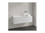 Villeroy und Boch Antao Waschtisch-Unterschrank K23050GF 120x36x50cm, Hahnloch, Waschbeckenplattenfarbe Lack, glossy white lacquer