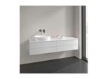 Villeroy und Boch Antao Waschtisch-Unterschrank K26050GF 160x36x50cm, Hahnlochbohrung, Waschbeckenplattenfarbe Lack, glossy white lacquer