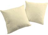 Dekokissen WIRTH "Westport" Gr. 2, beige (natur, ranken), B:50cm L:50cm, Obermaterial: 100% Polyester, Dekokissen_Sitzkissen_Kissenhüllen