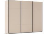 Schwebetürenschrank RAUCH "Kleiderschrank Schrank Garderobe Schlafzimmerschrank CONTIDO", beige (beige (champagner)), B:271cm H:223cm T:68cm, Holzwerkstoff, Schränke, Schwebetürenschrank, aus hochwertigem Material in 6 Breiten 2 Griff-Farben MADE IN GERMANY