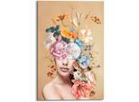 Deco-Panel REINDERS "Blumig", bunt (farbe bild(er): bunt), B:60cm H:90cm T:2cm, Holzwerkstoff, Bilder