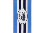 Strandtuch LACOSTE "BADGE", marine, B:90cm L:160cm, Frottier, Obermaterial: 100% Baumwolle, Handtücher, mit Label-Applikationen