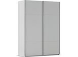 Schwebetürenschrank RAUCH "Kleiderschrank Schrank Garderobe Schlafzimmerschrank CONTIDO", grau (seidengrau), B:162cm H:223cm T:68cm, Holzwerkstoff, Schränke, Schwebetürenschrank, aus hochwertigem Material in 6 Breiten 2 Griff-Farben MADE IN GERMANY