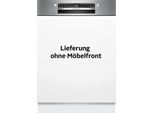 BOSCH teilintegrierbarer Geschirrspüler "SBI4ECS28E", Energieeffizienz: A, silber (gebürsteter stahl), B:59,8cm H:86,5cm T:57,3cm, Geschirrspüler, Automatische Türöffnung für Effizienz, flexible Körbe & Schubladen, teilintegrierbarer Geschirrspüler