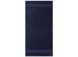 Duschtuch LACOSTE "LLECROCO", marine, B:70cm L:140cm, Frottier, Obermaterial: 100% Baumwolle, Handtücher, Duschtuch, mit Label-Applikationen
