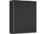 Schwebetürenschrank RAUCH "Kleiderschrank Schrank Garderobe Schlafzimmerschrank CONTIDO", schwarz, B:181cm H:223cm T:68cm, Holzwerkstoff, Schränke, Schwebetürenschrank, aus hochwertigem Material in 6 Breiten 2 Griff-Farben MADE IN GERMANY