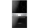 AMICA Induktions Herd-Set "EHI 935 331 E", Energieeffizienz: A, edelstahl, Herdsets, Komfort pur: beste Sicht, leicht reinigen, sicher kochen, Induktions Herd-Set