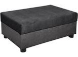 Hocker COLLECTION AB "Parma, B: 98 cm", grau (anthrazit), B:98cm H:42cm T:68cm, 100%Polyester, Hocker, Hocker, mit Federkern