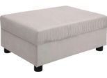 Hocker COLLECTION AB "Parma, B: 98 cm", beige, B:98cm H:42cm T:68cm, 100%Polyester, Hocker, Hocker, mit Federkern