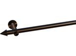 Gardinenstange INDEKO "Calais", braun (braun, antik), L:190cm Ø:20mm, Gardinenstangen, Gardinenstange, Komplett-Set inkl. Montagematerial