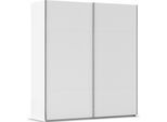 Schwebetürenschrank RAUCH "Kleiderschrank Schrank Garderobe Schlafzimmerschrank CONTIDO", weiß (alpinweiß), B:201cm H:223cm T:68cm, Holzwerkstoff, Schränke, Schwebetürenschrank, aus hochwertigem Material in 6 Breiten 2 Griff-Farben MADE IN GERMANY