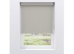 Verdunklungsrollo MY HOME "Bern", hellgrau, grau, B:95cm H:190cm, Polyester, Rollos, Verdunklungsrollo, Klemmfix