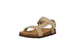 Sandale NOU "Cyprian", Damen, Gr. 40, beige (grau), Rindsleder, Schuhe Sandale, atmungsaktiv