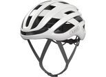 Fahrradhelm ABUS "AIRBREAKER" Gr. M, weiß (polar weiß matt), Helme, M Kopfumfang: 52cm - 58cm