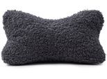Nackenkissen GÖZZE "Curly Lesekissen Rolf", grau (grafit), B:40cm H:19cm L:25cm, Polyester, Funktionskissen