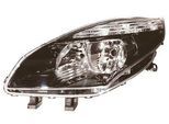 VAN WEZEL Hauptscheinwerfer 4380961 H7/H7 links für RENAULT