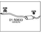 MTS Mittelschalldämpfer 0150833 für BMW