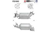AS Ruß-/Partikelfilter, Abgasanlage fd1083 für HONDA