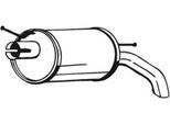 BOSAL Endschalldämpfer 154511 für Ford VW