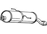 BOSAL Endschalldämpfer 190359 für Peugeot