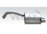 VEGAZ Endschalldämpfer fts370 hinten für Ford Fiat