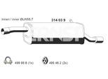 ERNST Endschalldämpfer 314039 hinten für Ford