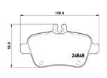 MAGNETI MARELLI Bremsbelagsatz, Scheibenbremse 363700550091 für Mercedes