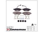 ZIMMERMANN Bremsbelagsatz, Scheibenbremse 244681902 Vorderachse für Citroën/Peugeot Fiat