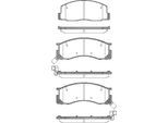 TRISCAN Bremsbelagsatz, Scheibenbremse 811013015 für TOYOTA